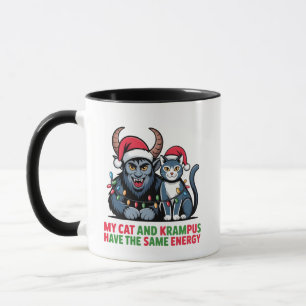 My Cat and Krampus Have the Same Energy Funny Mug