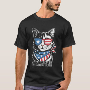 My Cat Could Run The Country Better Cat Patriot US T-Shirt
