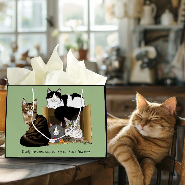 My Cat has Cats Large Gift Bag (Creator Uploaded)