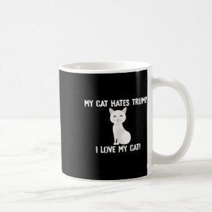 My Cat Hates Trump Funny Anti-trump Coffee Mug