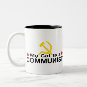 My Cat is a COMMUNIST Two-Tone Coffee Mug