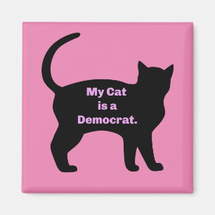 My Cat is a Democrat Magnet