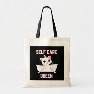 My Cat Is a Self Care Queen Tote Bag