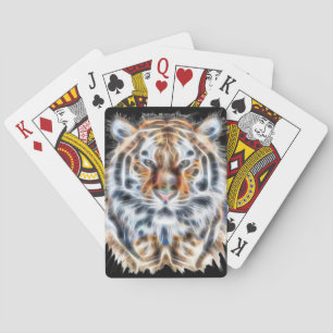 My Cat is Acting Up Tiger Bold Energy Playing Cards