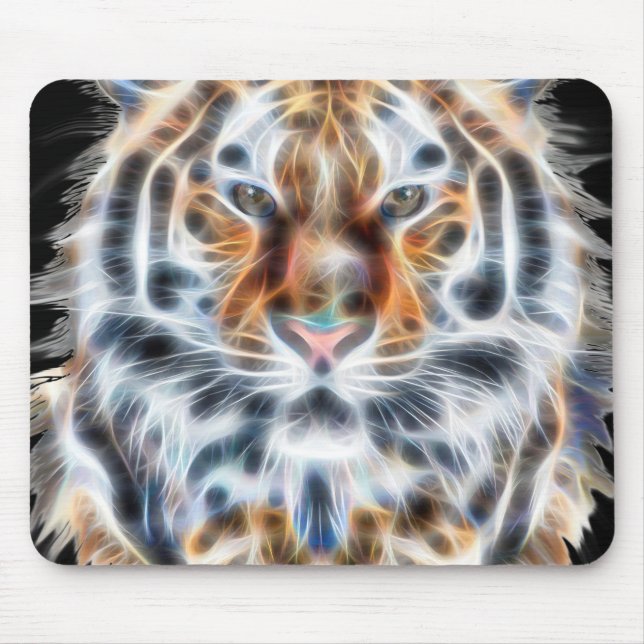 My Cat is Acting Up Tiger facial Energy Mouse Mat (Front)