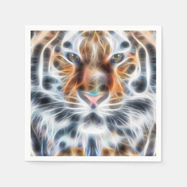 My Cat is Acting Up Tiger observing Energy Napkin (Front)