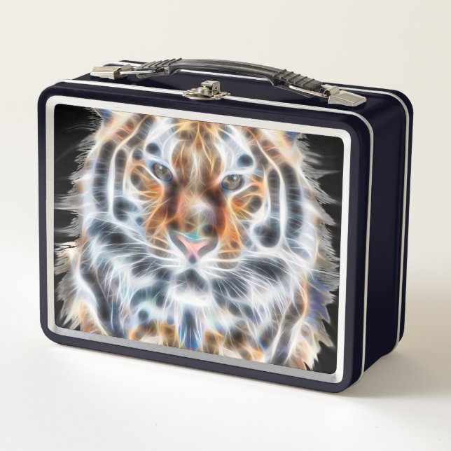 My Cat is Acting Up Tiger Style Energy Metal Lunch Box (Front)