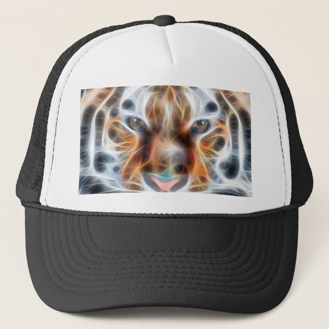 My Cat is Acting Up Wild Tiger Energy Trucker Hat (Front)