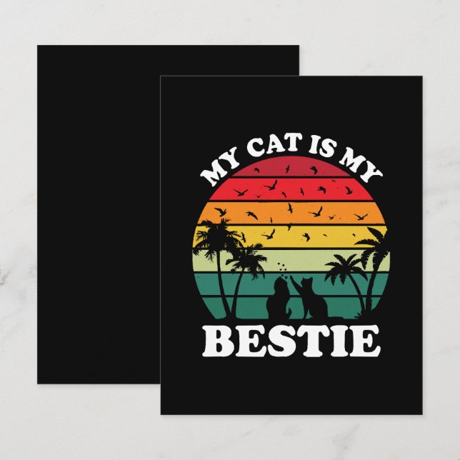 My Cat Is My Bestie Enclosure Card (Front/Back)
