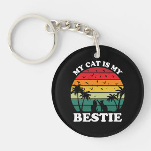 My Cat Is My Bestie Key Ring