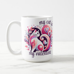 My Cat is My Valentine Coffee Mug
