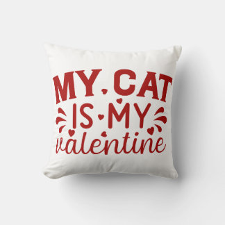 My Cat is my Valentine Cushion