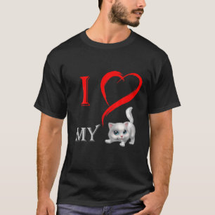 My Cat Is My Valentine Cute Valentine's Day Cat Lo T-Shirt