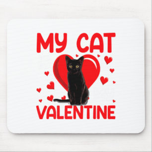 My Cat Is My Valentine Paw Heart Cat Owner Valenti Mouse Mat