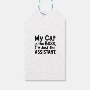 My Cat is the Boss Gift Tags