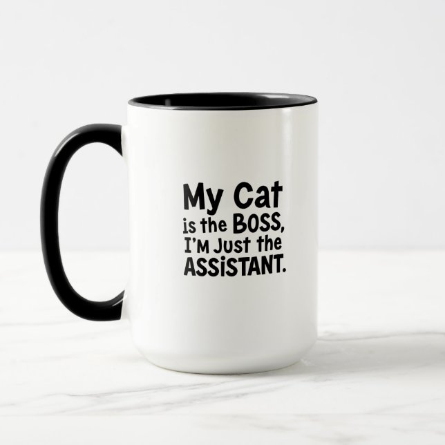 My Cat is the Boss Mug (Left)