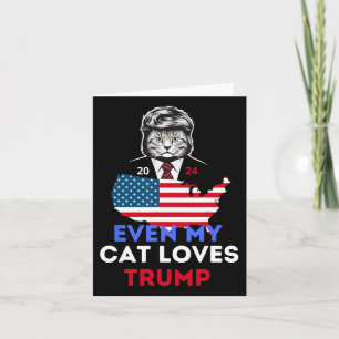 My Cat Loves Trump 2024 1  Card