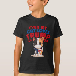 My Cat Loves Trump 2024 2  T-Shirt