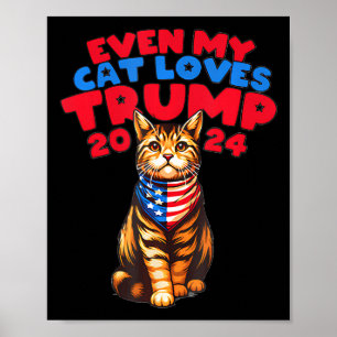 My Cat Loves Trump 2024  Poster