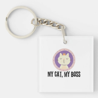 My Cat, My Boss Key Ring