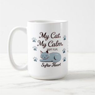 My Cat, My Calm – Peaceful Sleeping Cat 15 oz Mug