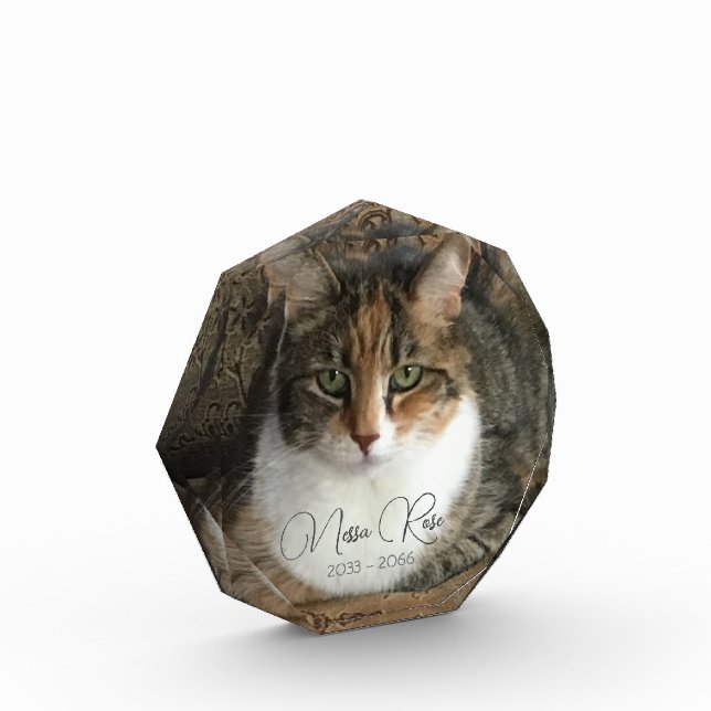 My Cat Photo Memorial  Block (Left)