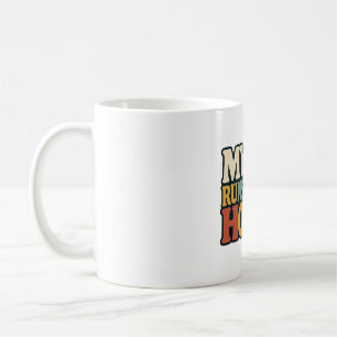 My Cat Runs This House Funny Cat Lover Pet Design Coffee Mug