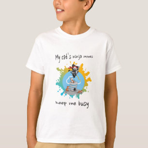 My cat’s ninja moves keep me busy athletic cat T-Shirt