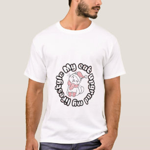 My Cat Upgraded My Lifestyle – Cute Cat Design T-Shirt