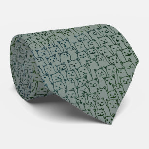 My Cat was right about you funny cats pattern Tie