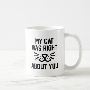 My Cat Was Right Coffee Mug