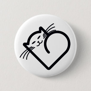 My Cat's Heart 6 Cm Round Badge