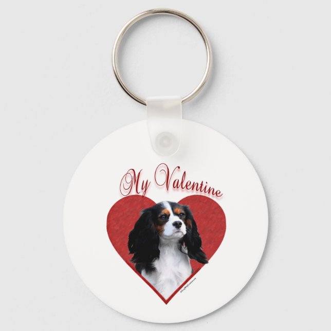 My Cavalier Valentine Key Ring (Front)