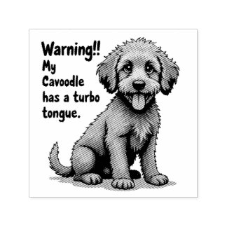 My Cavoodle Has A Turbo Tongue Self-inking Stamp