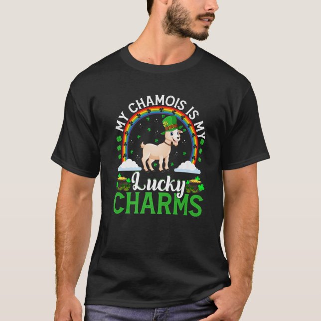My Chamois Is My Lucky Charms Funny Chamois St Pat T-Shirt (Front)