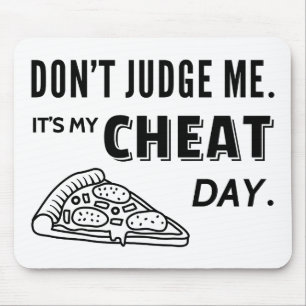 My Cheat Day Eat Pizza Diet Humour Mouse Mat