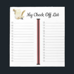 My Check Off List  Notepad<br><div class="desc">A Cute Check Off Notepad For Shopping,  Or To Do List Done In A Cute Vintage Pen And Paper Theme</div>