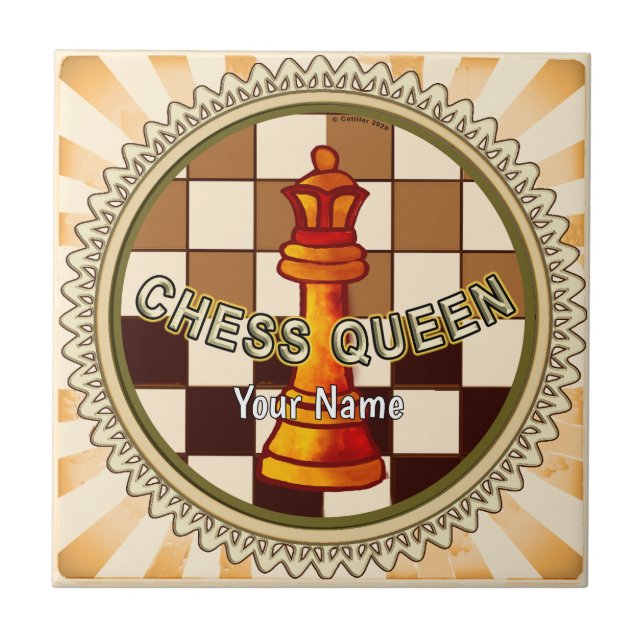 My Chess Queen  Tile (Front)