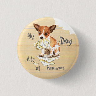 My Chihuahua Ate My Homework 3 Cm Round Badge