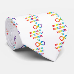 My Child Autistically Awesome Infinity Tie