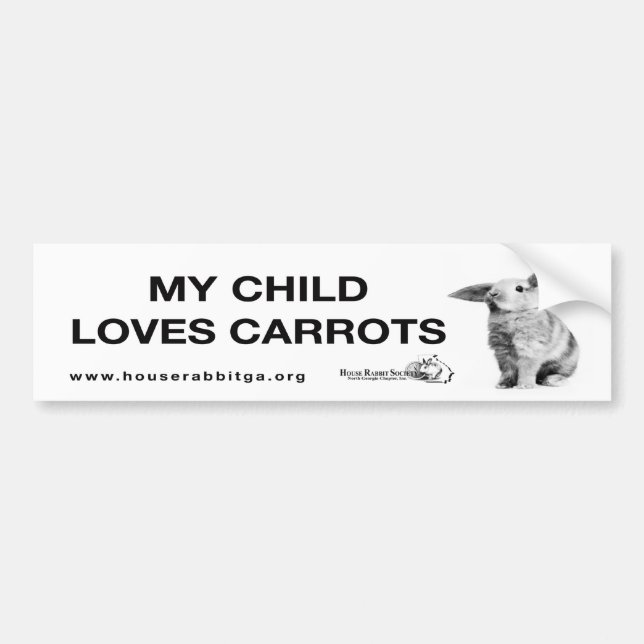 My Child Loves Carrots Bumper Sticker (Front)