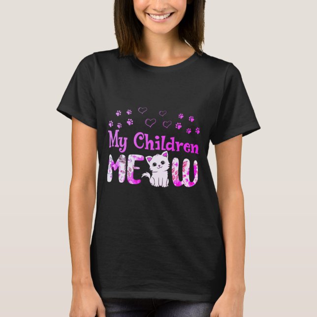 My children meow T-Shirt (Front)