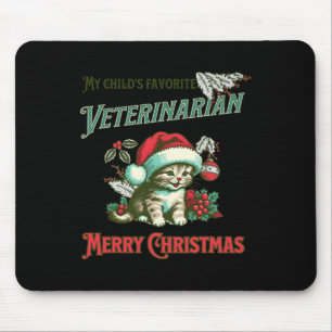 My Child's Favourite Veterinarian. Christmas Veter Mouse Mat