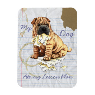 My Chinese Shar-Pei Ate My Lesson Plan Magnet