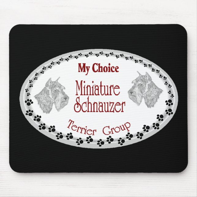 my choice mini schnauzer mouse mat (Front)