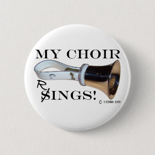 My Choir Rings 6 Cm Round Badge