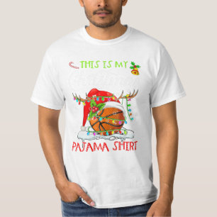 My Christmas Basketball Pajama T-Shirt