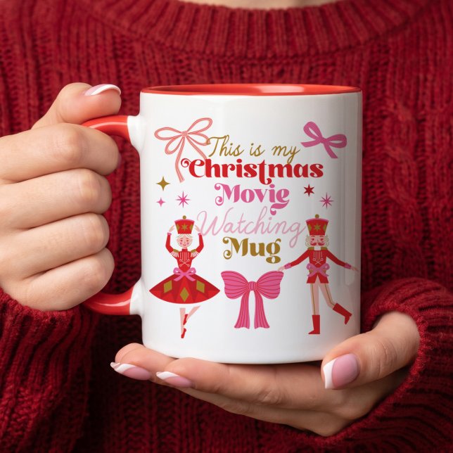 My Christmas Movie Watching Mug Pink Nutcracker (My Christmas Movie Watching Mug Pink Nutcracker)