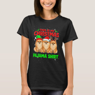 My Christmas Pajama Pomeranian Xmas Pomeranian Lov T-Shirt