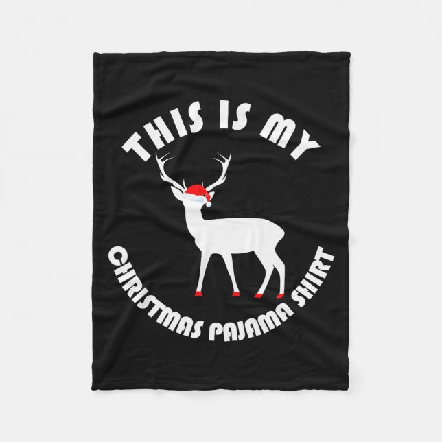 My Christmas Pajamas Cool Funny Pjs For Women Men  Fleece Blanket (Front)